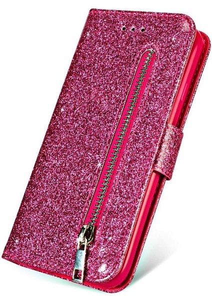 Samsung Galaxy Zipper Manyetik Kapatma Kart Tutucu Için Fermuarlı Cebi Durumda (Yurt Dışından) modelleri