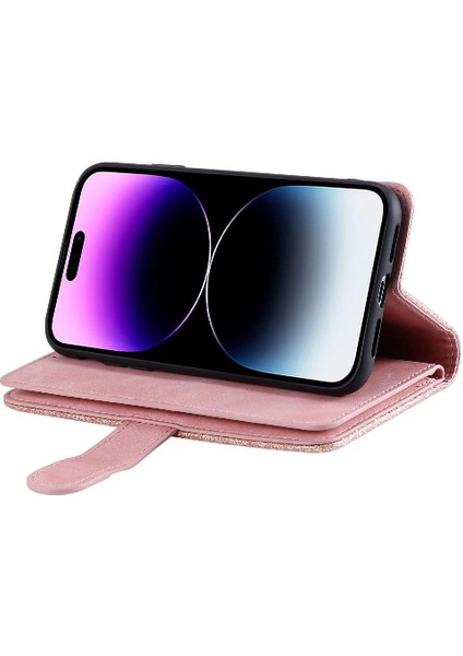 IPhone 16 Için Flip Case Artı Pu Deri Cüzdan 9 Kart Yuvaları Kickstand (Yurt Dışından) fırsatları