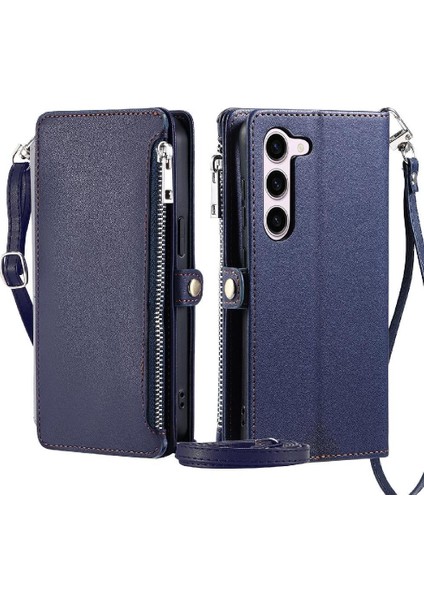 Samsung Galaxy S23 Artı 9 Kart Yuvaları Için Crossbody Durumda Fermuar Faturaları Yuvası (Yurt Dışından)
