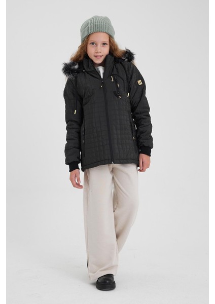 Yeşil Su ve Rüzgar Geçirmez Çıkartılabilir Kapüşonlu Kız Çocuk Mont &kaban fiyatları