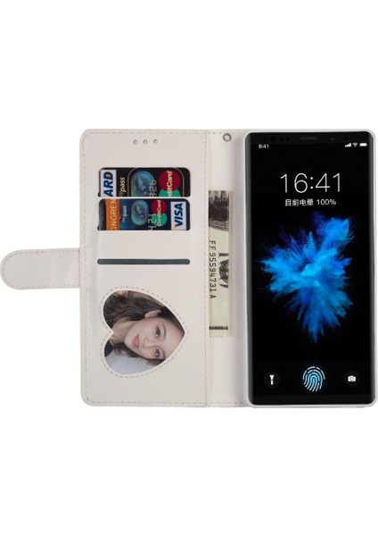 Samsung Galaxy Note9 Glitter Cüzdan Kılıf Manyetik Için Fermuarlı Cebi Durumda (Yurt Dışından)