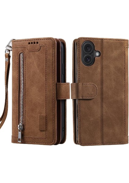 IPhone 16 Için Flip Case Artı Pu Deri Cüzdan 9 Kart Yuvaları Kickstand (Yurt Dışından) fiyatları