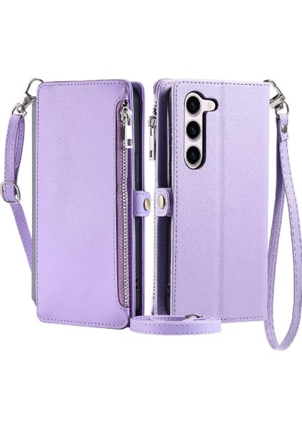 Samsung Galaxy S23 Için Crossbody Durumda Cüzdan 9 Kart Yuvaları Rfıd Uzun (Yurt Dışından)