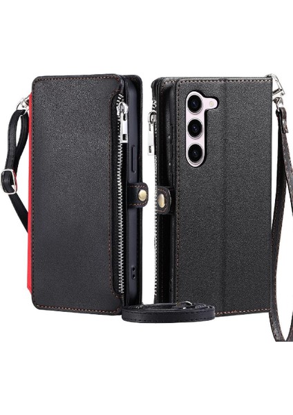 Samsung Galaxy S23 Için Crossbody Durumda Cüzdan 9 Kart Yuvaları Rfıd Uzun (Yurt Dışından)