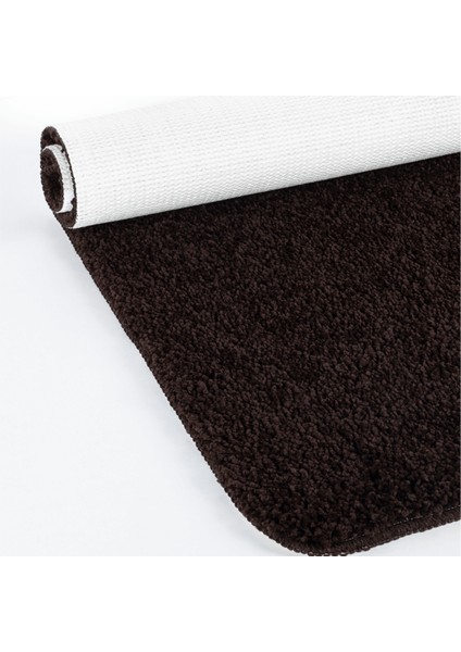 Kahverengi Shaggy Kaymaz Taban Yumuşak Yıkanabilir Yolluk Halı indirimleri