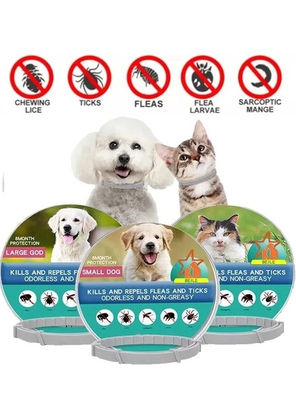 Köpek Anti Pire Kene Önleyici Tasma- Pire Önleyici Tasma-Kene Önleyici Tasma 63 cm