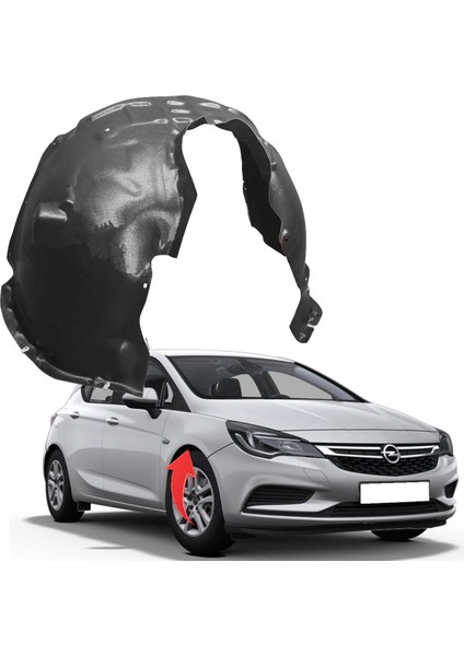 39115548 Opel Astra K 16 > Camurluk Davlumbazı On Sag Tayvan