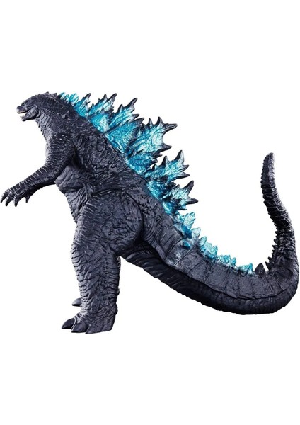Godzilla Dinozor Aksiyon Figürü Yumuşak Dokunuşlu Vinil Plastik Çocuk (Sesli Mavi) 14,9CMX20,1CM