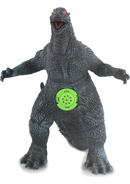 Godzilla Dinozor Aksiyon Figürü Yumuşak Dokunuşlu Vinil Plastik Çocuk (Sesli Mavi) 14,9CMX20,1CM