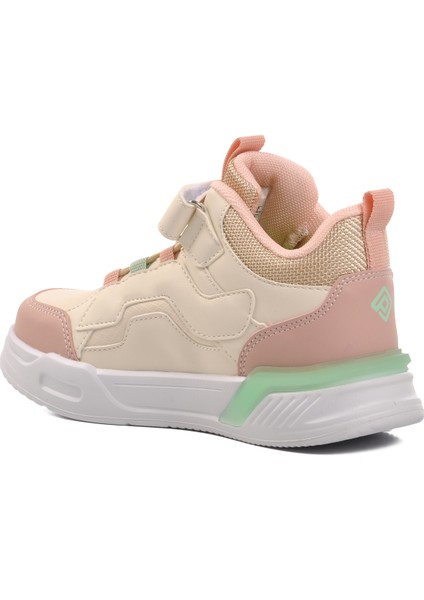 1726-F Krem-Pudra Çocuk Spor Ayakkabı