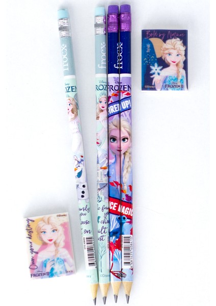 Silgili Kurşun Kalem Hb Ekstra Silgi Hediyeli Disney Tasarım Dayanıklı Set