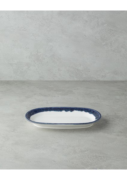 Larry Porselen Kayık Tabak 29 cm Lacivert