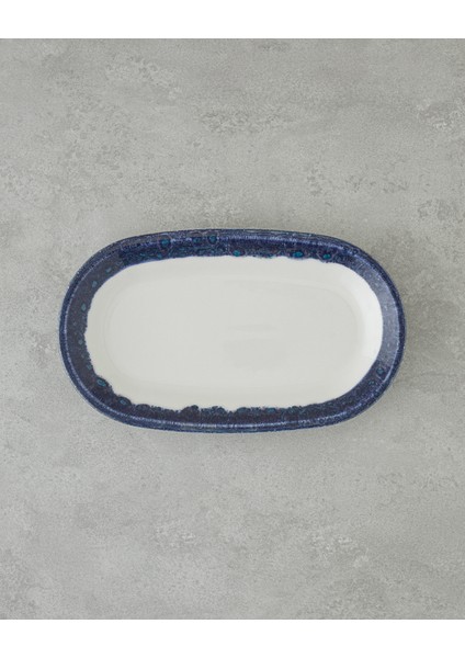 Larry Porselen Kayık Tabak 29 cm Lacivert fiyatları