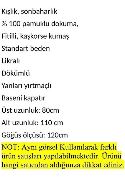 Anne Moda Ankara Sonbahar-Kışlık,  % 100 Pamuklu, Fitilli Kaşkorse Takım