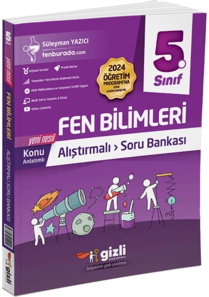 5. Sınıf Fen Bilimleri Alıştırmalı Etkinlikli Soru Bankası Yeni Müfredat