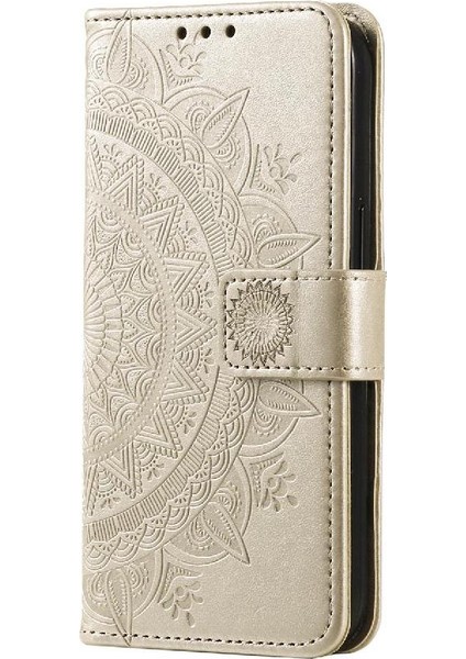 Google Piksel 9 Kickstand Cüzdan Kılıf Için Flip Case Totem Kabartma Pu (Yurt Dışından) modelleri
