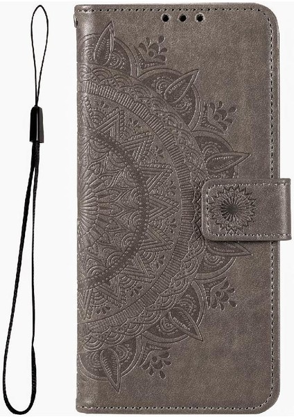 IPhone 15 Için Flip Case Pro Pu Deri Cüzdan Kılıf Totem Kabartma (Yurt Dışından)