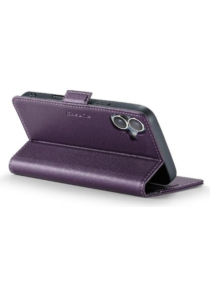 IPhone 16 Için Flip Case Artı Cüzdan Kılıf Darbeye Vaka Kickstand Anti (Yurt Dışından)