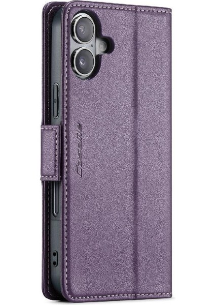 IPhone 16 Için Flip Case Artı Cüzdan Kılıf Darbeye Vaka Kickstand Anti (Yurt Dışından)