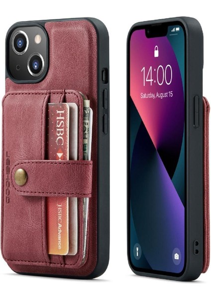 IPhone 13 Mini Rfıd Engelleme Manyetik Kablosuz Şarj Cüzdan (Yurt Dışından)