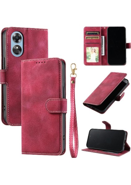 Oppo A78 4g Pu Deri Bilek Kayışı Kickstand Cüzdan Kartı Için Flip Case (Yurt Dışından) indirimleri
