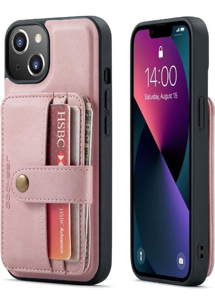 IPhone 14 Için Kılıf Kablosuz Şarj Cüzdan Manyetik Rfıd Engelleme (Yurt Dışından)