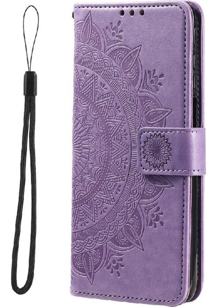 IPhone 16 Için Flip Case Artı Totem Kabartma Kickstand Pu Deri Cüzdan (Yurt Dışından)