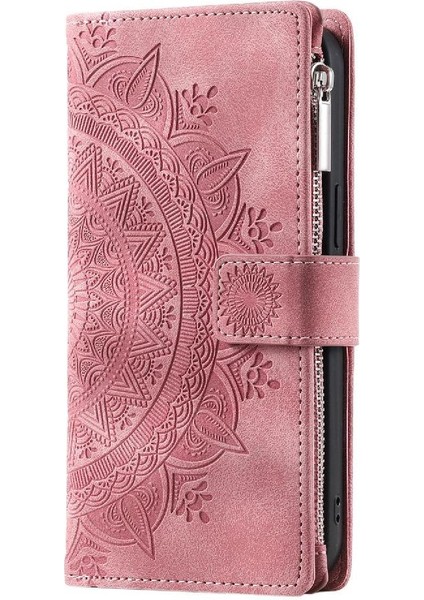 El Kayışı Totem Cüzdan ile IPhone 16 Pro Max Kickstand Için Flip Case (Yurt Dışından)