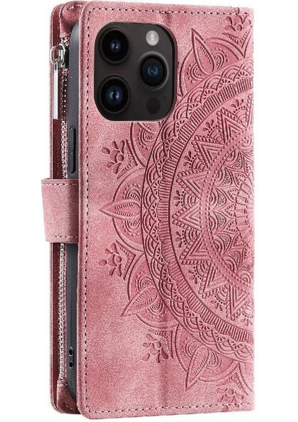 El Kayışı Kart Tutucu ile IPhone 16 Pro Kickstand Için Flip Case Getirmek (Yurt Dışından)