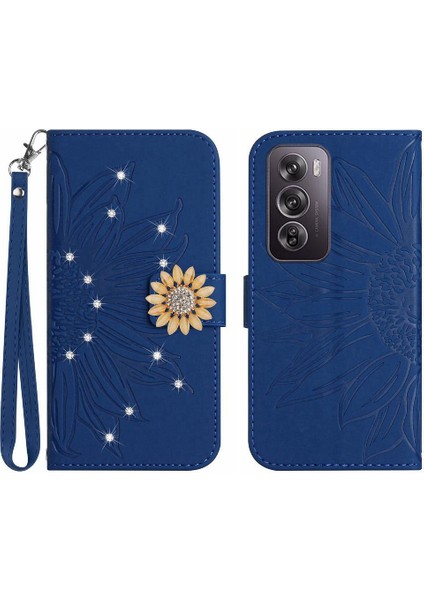 Oppo RENO12 Pro 5g Flip Cüzdan Kredi Kartı Için Kılıf Pu Deri Kapak Çevirin (Yurt Dışından)