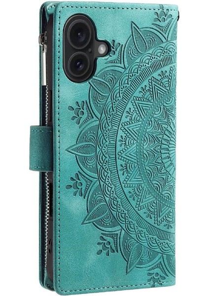 IPhone 16 Için Flip Case Artı Çoklu Kartlar Totem Cüzdan Kılıf Kartı Getirmek (Yurt Dışından)