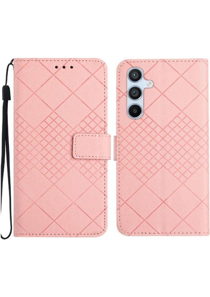 El Kayışı Manyetik Kapak Elmas ile Samsung Galaxy A16 5g Için Flip Case (Yurt Dışından)