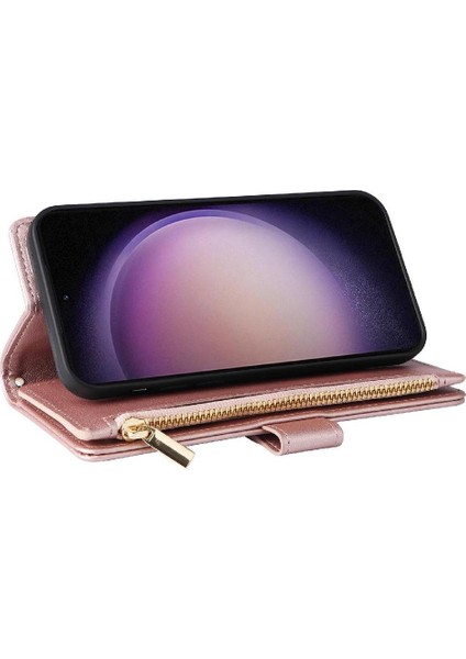 Galaxy S23 Kart Yuvaları Için Flip Case Kayış Darbeye Cüzdan (Yurt Dışından) modelleri
