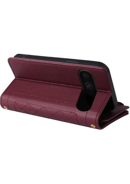 Google Piksel 8 Pro Kayış Kart Yuvaları Için Flip Case Darbeye Cüzdan (Yurt Dışından)