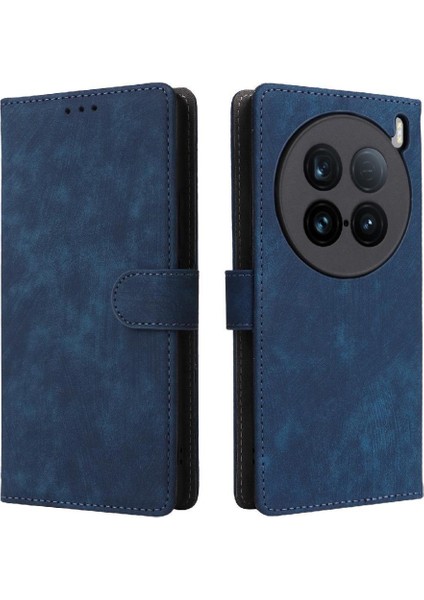 Vivo X100 Için Kılıf Ultra 5g Flip Folio Cüzdan Rfıd Engelleme Pu Deri (Yurt Dışından)