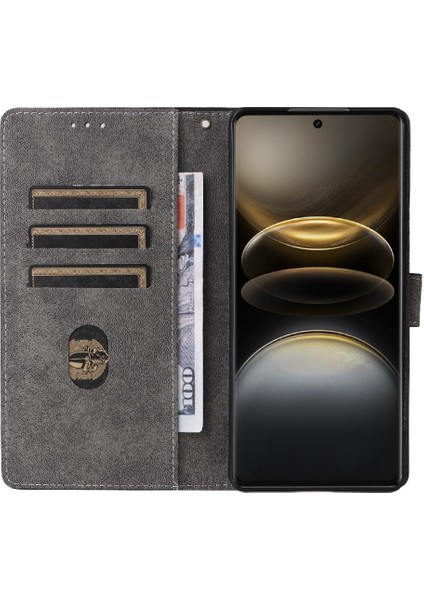 Vivo X100 Için Kılıf Ultra 5g Flip Folio Cüzdan Rfıd Engelleme Pu Deri (Yurt Dışından)