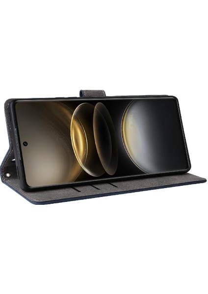 Vivo X100 Için Kılıf Ultra 5g Flip Folio Cüzdan Rfıd Engelleme Pu Deri (Yurt Dışından)