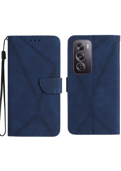 Oppo RENO12 Pro 5g Dikiş Kabartmalı Yüksek Kaliteli Tpu Yumuşak Pu (Yurt Dışından)