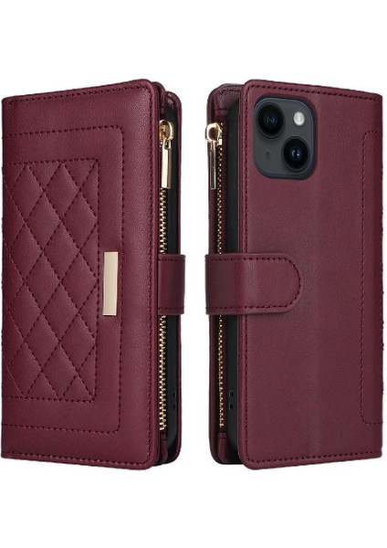 IPhone 13 Kart Yuvaları Kayış Darbeye Dayanıklı Cüzdan Için Flip Case (Yurt Dışından) modelleri