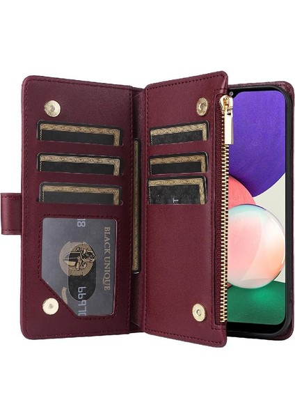 Galaxy S21 Darbeye Cüzdan Kart Yuvaları Kayış Için Flip Case (Yurt Dışından) fırsatları