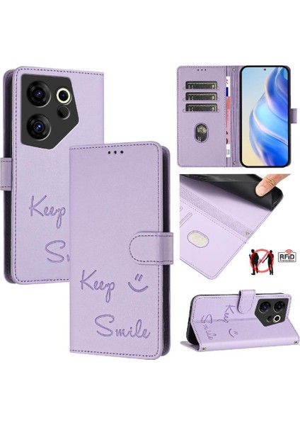 Tecno Camon 20 Premier 5g Flıp Kapak Için Rfıd Engelleme Kart Tutucu Pu (Yurt Dışından)