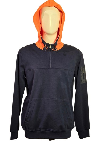 1319301 Erkek Kapşonlu Sweatshirt Admiral Blue
