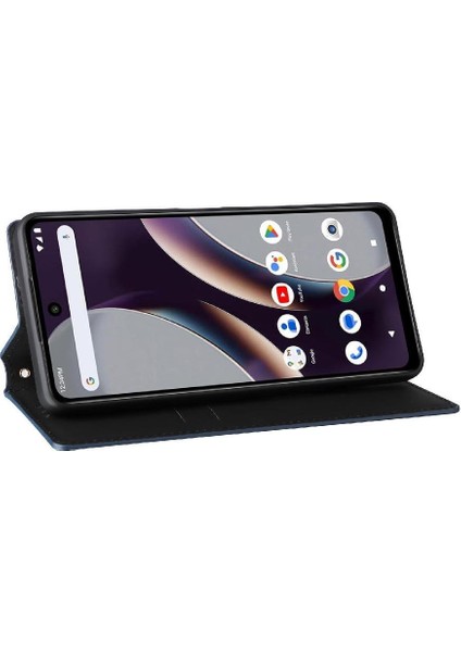 Blu G54 Manyetik Kapatma Pu Deri Kart Yuvaları Tutucu 3D Için Flip Case (Yurt Dışından)