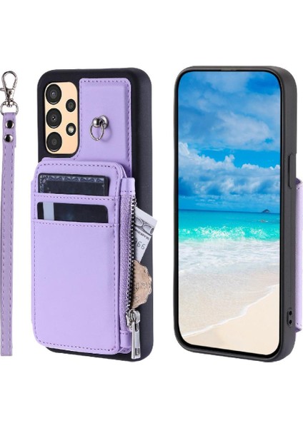 Cüzdan Kılıf Galaxy Için A52S 5g Flip Folio Kılıf 3 Büyük Kart Rfıd (Yurt Dışından)