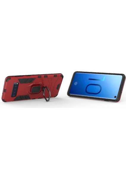 Halka Araba Dağı Kickstand Kılıf Galaxy S10 Darbeye Metal Halka (Yurt Dışından) fırsatları