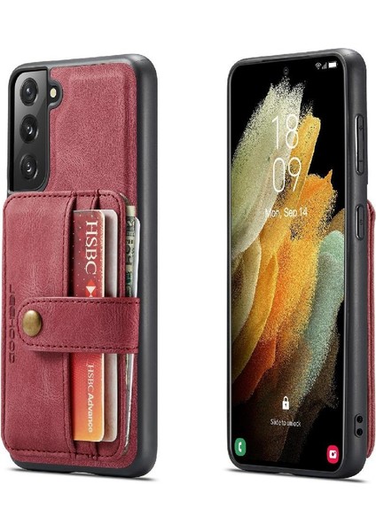 Galaxy S21 Fe Cüzdan Kablosuz Şarj Rfıd Engelleme Için Kılıf (Yurt Dışından)