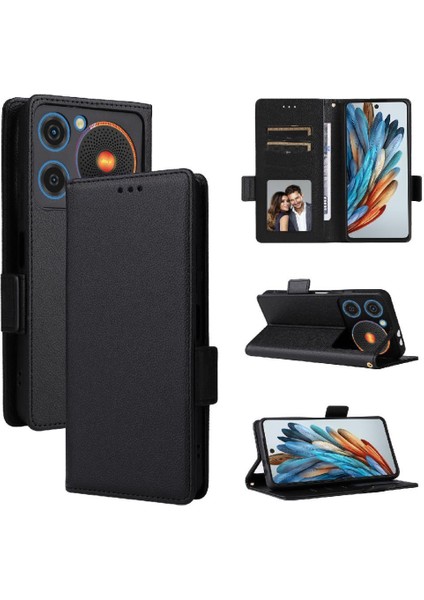 Zte Nubia Müzik Z2353 Için Flip Case Cüzdan Kart Yuvaları Tutucu Manyetik Yan (Yurt Dışından)