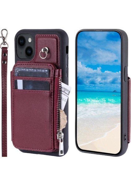 IPhone 13 Için Cüzdan Durumda Rfıd Engelleme Kickstand Flip Folio Kılıf 3 Büyük (Yurt Dışından)
