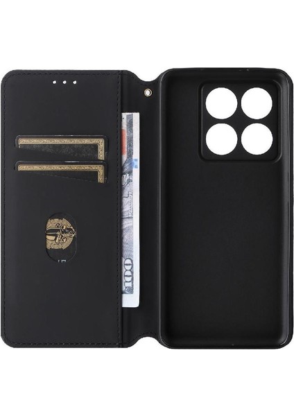 Xiaomi 14T Manyetik Kapatma Kart Yuvaları Için Flip Case Tutucu 3D Desen (Yurt Dışından) fırsatları