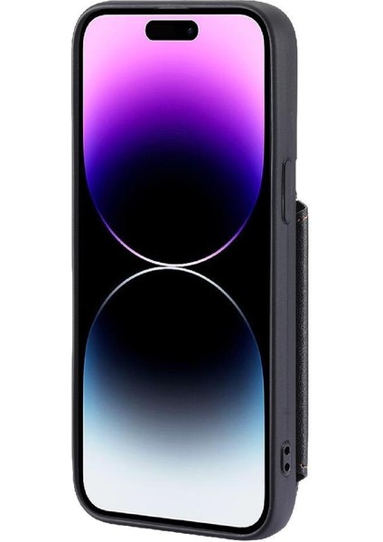 IPhone 13 Için Cüzdan Durumda Pro Rfıd Engelleme Pu Deri 3 Büyük Kart Çevirme (Yurt Dışından)